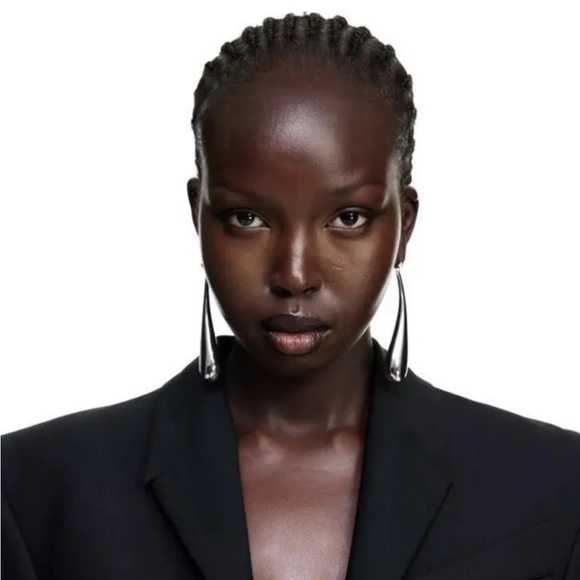 RARE Mugler x H&M silver drop earrings - Picture 2 of 4